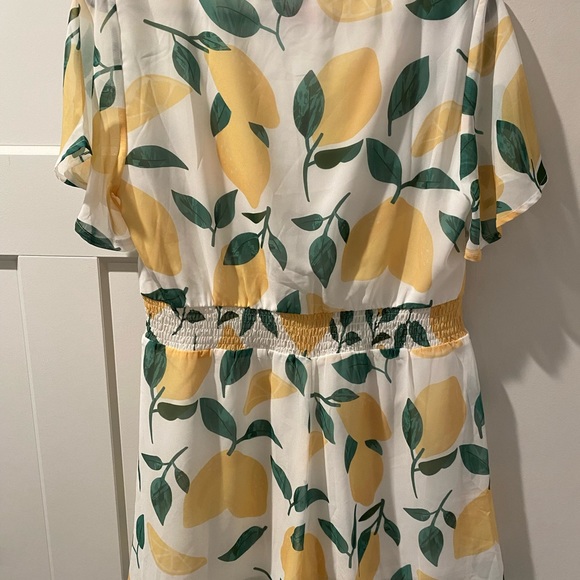 Pink Lily Lemon Romper - Size Small - Picture 4 of 4